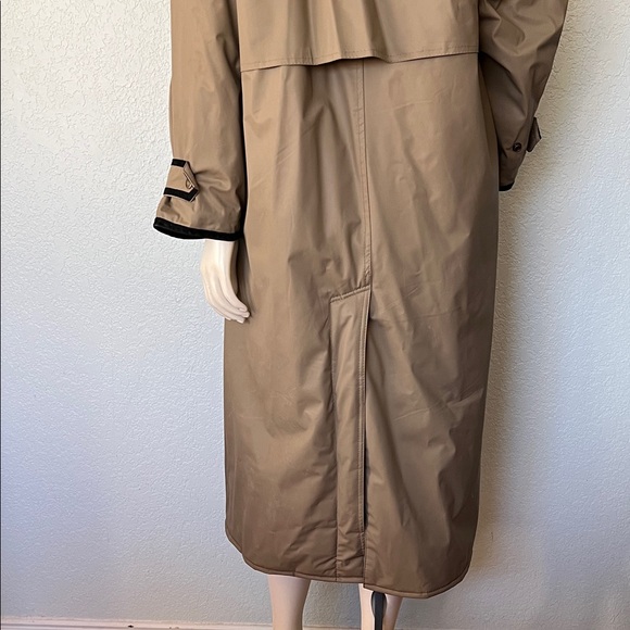 Vintage Misty Harbor Trench Coat Women’s Medium Plaid Lined 90s Classi - Picture 7 of 7